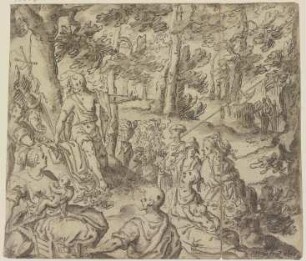 Predigt Johannes des Täufers im Wald