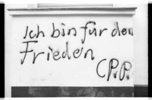 Kleinbildnegativ: Graffiti, Schenkendorfstraße, 1983
