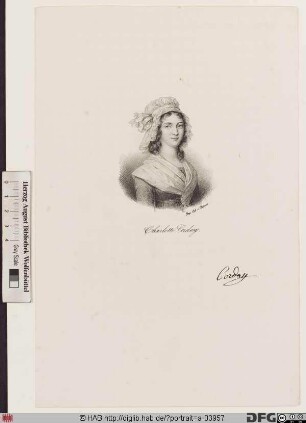 Bildnis (Marie-Anne) Charlotte de Corday (d'Armont)
