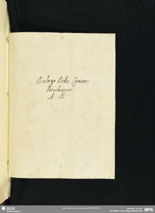 [Faszikel 2:] Dialogo delle Comete