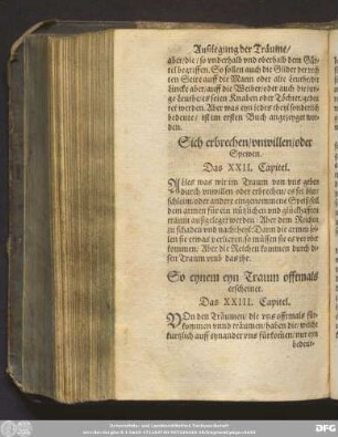 So eynem eyn Traum offtmals erscheinet. Das XXIII. Capitel.