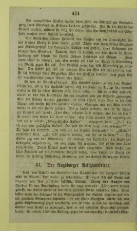 44. Der Augsburger Religionsfriede
