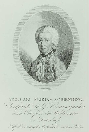 Bildnis des kurfürstlichen Kammerjunkers und Oberforstmeisters Friedrich von Schirnding