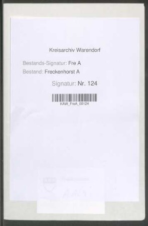 Rechnungsbelege Kirchspiel Enniger