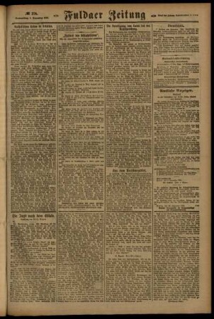 Zweite Ausgabe vom Donnerstag, den 01. Dezember 1921.