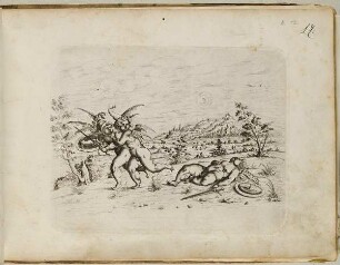 Drei Putten, Blatt aus dem "Neuw Grotteßken Buch"