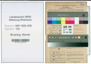 Entnazifizierung Werner Bruening , geb. 10.04.1894 (Arzt)