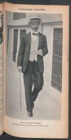 Doctor Alfredo Echagüe, director del Banco de la Provincia de Buenos Aires - [Retrato] : Transeúntes conocidos