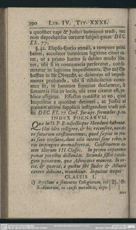 Index Poenarum
