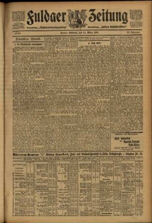 Zweite Ausgabe vom Mittwoch, den 14. März 1906.
