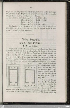 Dritter Abschnitt. Die dorische Ordnung