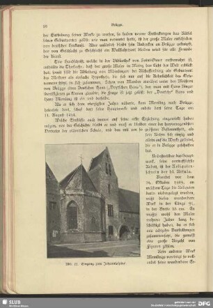 Eingang zum Johannishospital