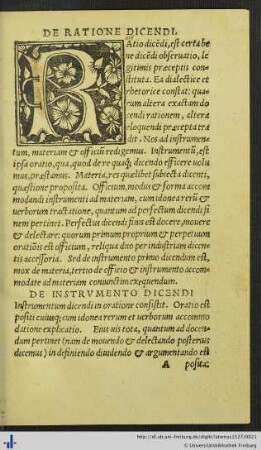 De instrumento dicendi