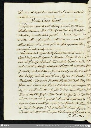 Della famiglia Conti.