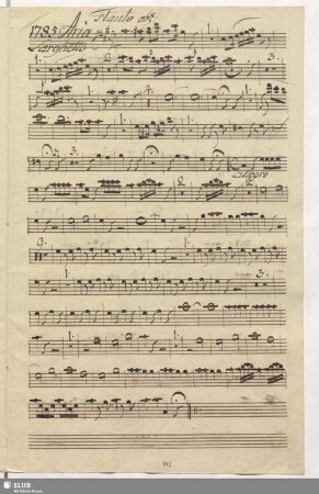 1785. Aria: Mirate il mio sembiante / Fabrizi, V.