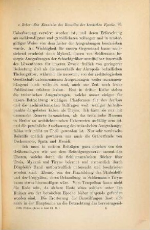 Beiträge zur Kenntniss des Baustiles der heroischen Epoche