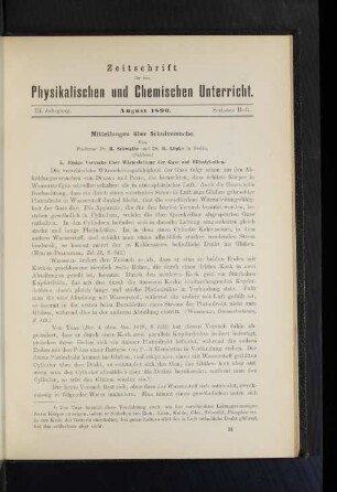 III. Jahrgang. August 1890. Sechstes Heft.