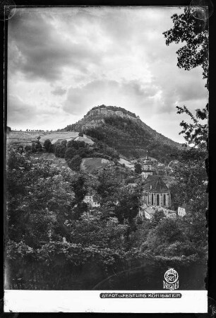 Blick auf die Stadt und Festung Königstein