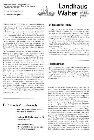Alt Eppendorf in Gefahr