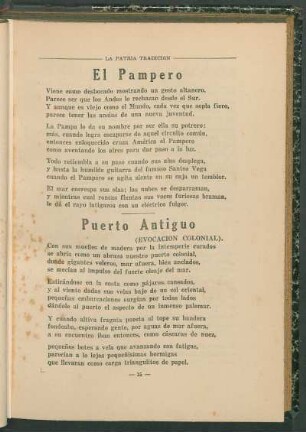 Puerto Antiguo : (Evocación colonial).