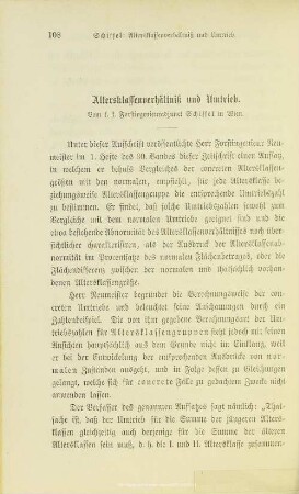 I.4. Alterklassenverhältniß und Umtrieb