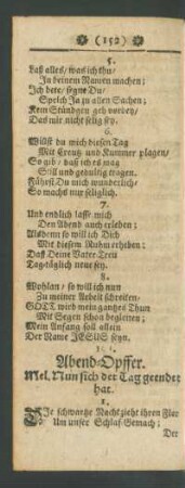 101. Abend-Opffer