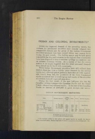 Indian and Colonial Investments