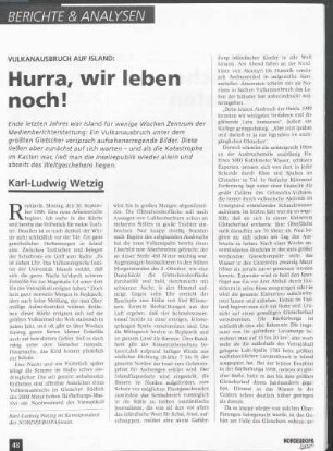 Vulkanausbruch auf Island: Hurra, wir leben noch!