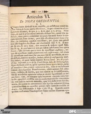 Articulus VI. De Nova Obedientia.