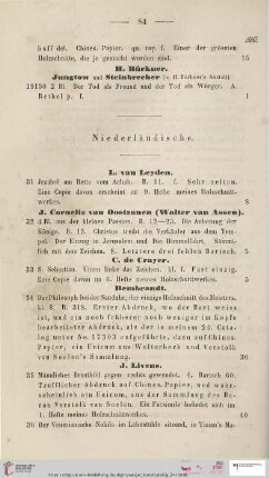 Niederländische (Nr. 31 - 40)