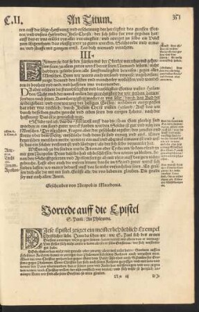 Vorrede auff die Epistel S. Pauli/ An Philemon.