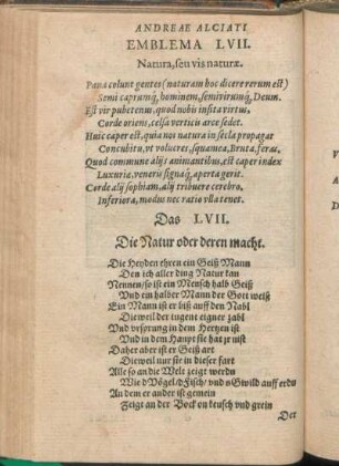 Emblema LVII. Natura, seu vis naturæ.
