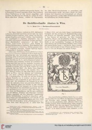 19: Die Buchführerfamilie Alantsee in Wien