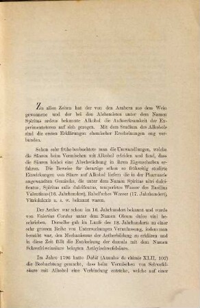 Über die Einwirkung von Schwefelsäure auf Methyl- und Aethyl-Alkohol