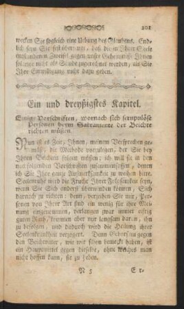 Ein und dreyßigstes Kapitel - Zwey und dreyßigstes Kapitel