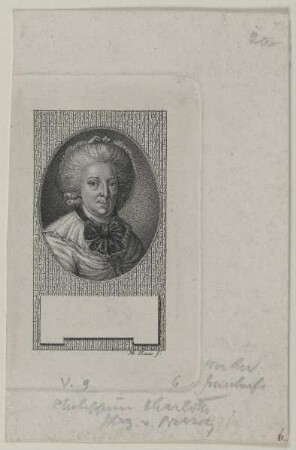 Bildnis der Herzogin Philippine Charlotte von Braunschweig-Wolfenbüttel