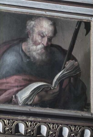 Typologische Darstellung von Szenen des Neuen Testaments — Apostel Philippus