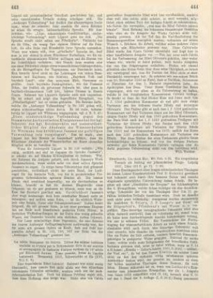 444-446 [Rezension] Eberhardt, Max, Ein exegetischer Versuchals Beitrag zur johanneischen Frage