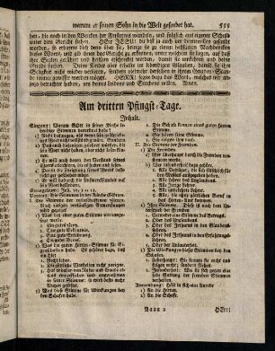 555-560, Inhalt; Eingang; Evangelium