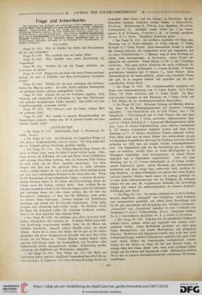 Frage- und Antwortkasten