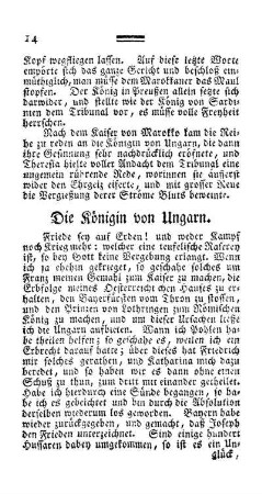 Die Königin von Ungarn.