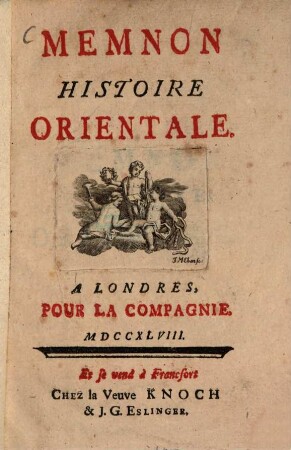 Memnon : Histoire orientale