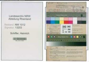 Entnazifizierung Heinrich Schiffer , geb. 29.07.1900 (Kaufm.Angest.)