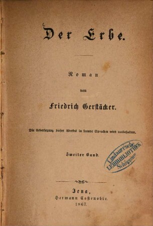 Der Erbe : Roman, 2