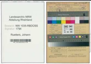 Entnazifizierung Johann Ruetters , geb. 15.06.1900 (Steiger)