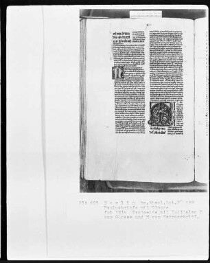 Paulusbriefe mit Glossen — Zwei Initialen M, Folio 191verso