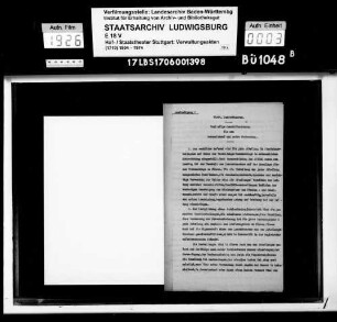 Anschaffung, Aufbewahrung und Unterhaltung verschiedener Inventarstücke