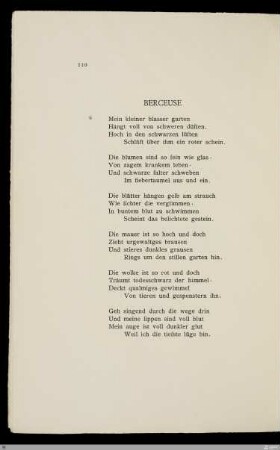 Berceuse