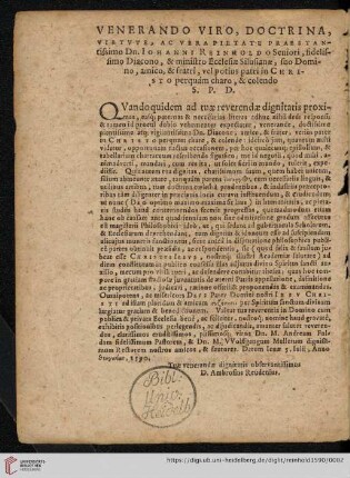 Venerando, Viro, Doctrina