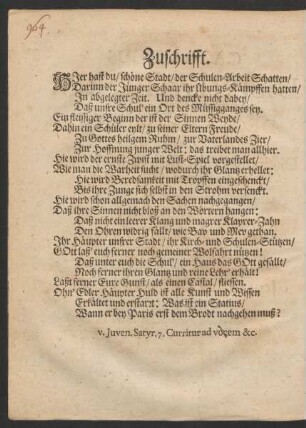 Zuschrifft.